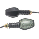 2 Piece Motorbike LED Turn Signal Light Amber Indicator With Smoke Lens