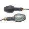 2 Piece Motorbike LED Turn Signal Light Amber Indicator With Smoke Lens
