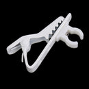 Portable Lecture Speech Mic Holder Clip on Tie Lapel Lavalier White Accs