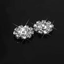 20x Crystal Rhinestone Floral Buttons Flatback Embellishments DIY Craft 12mm