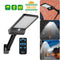 56LED Solar Motion Sensor Wall Light Remote Control Street Lamp (Black) A