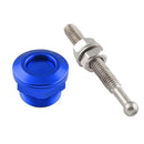 High Performance Push Button Quick Release Bonnet Hood Pins Lock Latch Blue