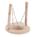 Bird Stand Wood Perch Swing for Parrot Macaw African Grey Parakeet Cockatiel