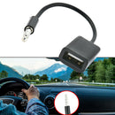 1x AUX Jack Audio Input Cord Cable Car MP3 3.5mm Male To USB Port Adapter Useful