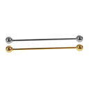 2pcs Lapel Collar Tie Pin Stud Barbell Bar Clip Clasp Brooch Screw End Pin
