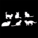 6pcs cat metal cutting dies stencil scrapbook paper cards craft embossing Ce0