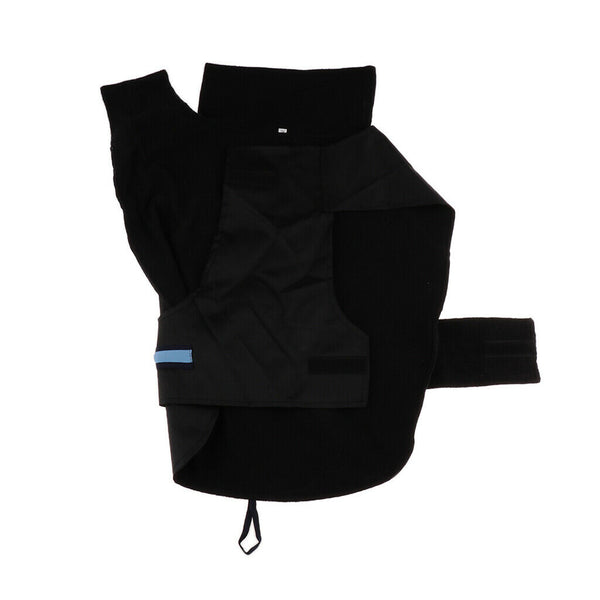 Pet Dog Waterproof Clothes with LED Luminous Strip Reflective Coat Black XL