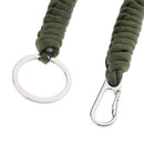 5Pcs Paracord Keychain Carabiner Hook Braiding Lanyard Utility Survival Kit