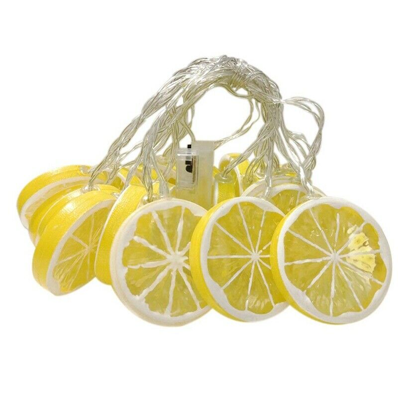 1.5M 10Led Lemon LED String Light Warm White Garden Decor Lamp Christmas Ho