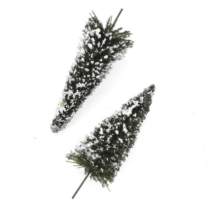 10Pcs N Scale Cedar Trees 8cm Mini for Parking Railway Street Layout Diorama