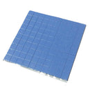Blue 100x100mm x 1mm GPU CPU Heatsink Cooling Thermal Conductive Silicone Pad