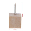 30 Pcs Creative Wooden Thumbtack Quadrate Decorative Drawing Push Pins Wood Head