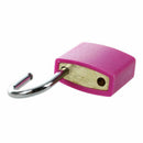 23mm Rectangle Cabinet Drawer Mini Lock Padlock Fuchsia w 2 Keys