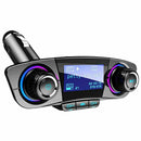Car Charger Bluetooth FM Transmitter Wireless In-Car FM Transmitter Radio A A9T4