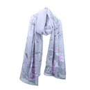 Silk Scarf Women's Floral Printing Decoration Chiffon Scarf Beach Thin Shaw R9N3