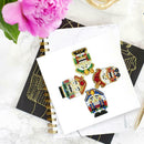 4pcs DIY Soldier Full Drill Special Shaped Diamond Painting Bag Keychains