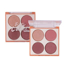 4 Color Eyeshadow Palette Makeup Cosmetics Diamond Glitter Metallic 4 Color