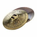 for the belly dance, pair of finger cymbals, in copper, gilded
