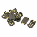 10 x CR2032 plastic button cell battery base holder for SMD SMT coffee Z3B5