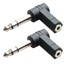 6.35mm 1/4'' Male to 3.5 mm Female M/F Jack Aux Audio Stereo Adapter