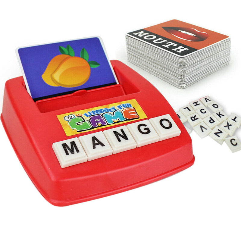 Children Alphabet Game Card English Letters Word Picture Match Puzzle Toys