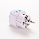 New Universal to Schuko Germany Travel Adapter Type F AC Power Plug Adaptor FT