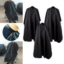 3Pcs Large Hairdressing Salon Hair Cut Cape Hair Dyeing Gown Capes Black