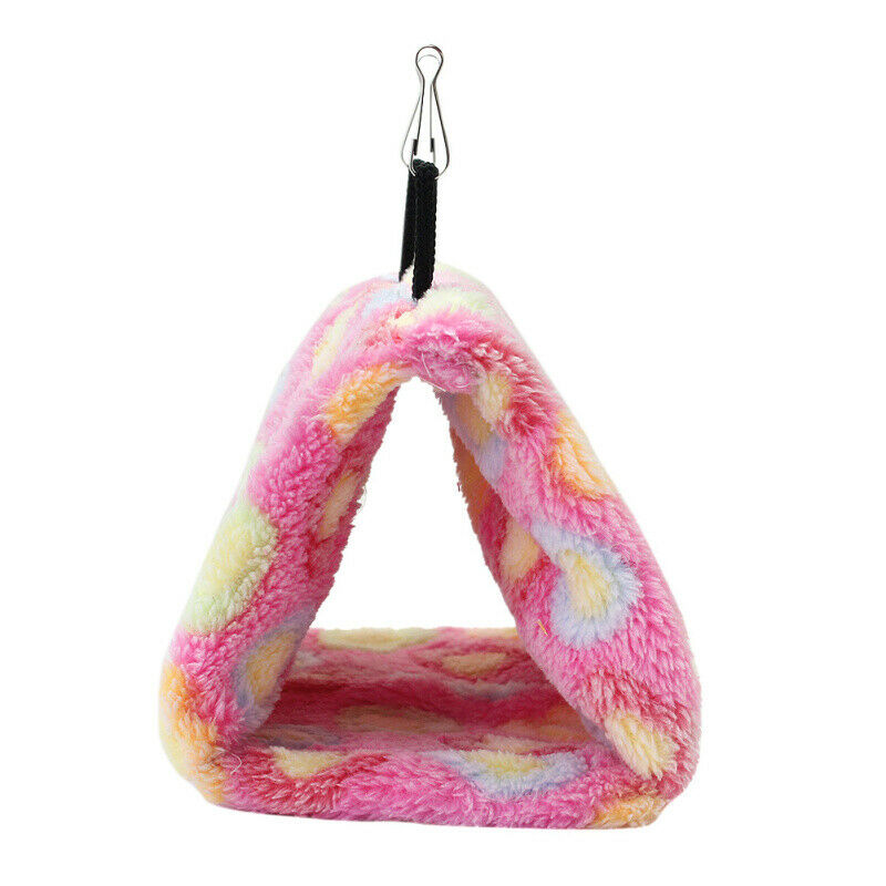 Bird Hammock Hanging Bunk Bed Cave Cage Happy Hut Tent Gift for Parrot Canary