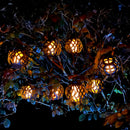 LED Solar String Light Outdoor Waterproof Flame Hanging Global Fairy Lamp