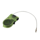 plastic Transparent band Retractable Wire Rope password Lock H3Y8