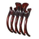 Women Lady Girls Non Slip Grip Large Claw Hair Clip Clamp,Coffee
