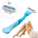 6Pcs Women-Razor-Replaceable-Straight-Razor-Manual-Shaving-Barber-For-Woman