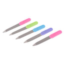 5pcs Plastic Handle Metal Double Sided Nail Files Manicure Pedicure Tool RGJ Kw