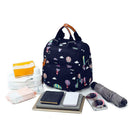 Mummy Balloon Printed Diaper Bag Waterproof Maternity Baby Backpack (Blue) A
