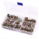 100pcs Zinc Alloy Thread for Wood Insert Nut Flanged Hex Drive Head Nuts