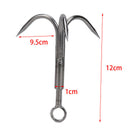 1pc 3 Claws Grappling Hook Climbing Survival Carabiner Tool Stainless Steel BX