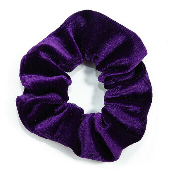 Pack of 2 Hair Scrunchies Velvet Elastic Bobbles Hair Bands - Soft Scrunchy Hair