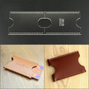 Acrylic Clear Template Handcrafting Set DIY Craft For'Leather Wallet Bag Patt BX