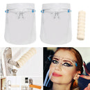 2x Novelty Adjustable Full Face  Guard Goggles Visor Hat Anti-Spitting