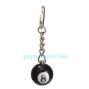 2pcs Billiard Pool Keychain Snooker Table Ball Key Ring Gift Lucky NO.8