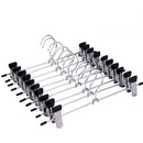 10pcs Stainless Steel Trousers Rack Clip Anti-Slip Clothespin Pants Clamp