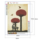 5D DIY Full Drill Diamond Painting Deer Cross Stitch Embroidery Gift (H060) A
