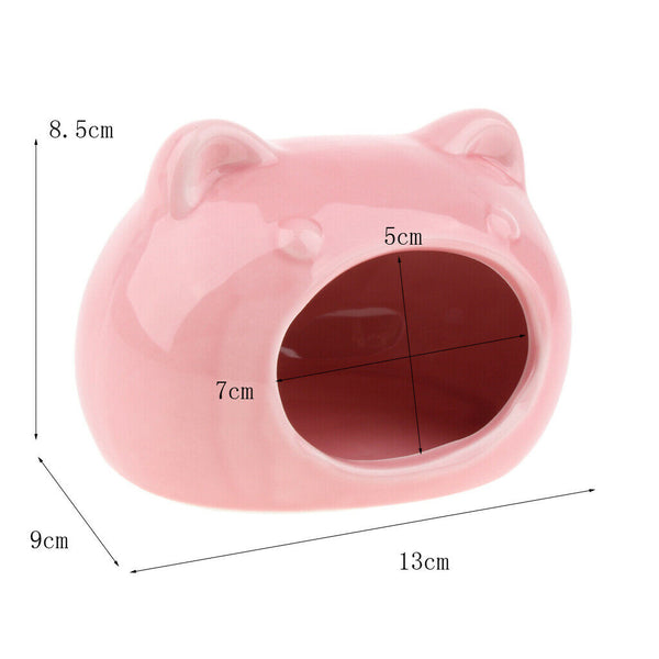 Cool Bed Sleeping Nest for Hamster Mouse Keep Pets Cool in Hot Summer Pink