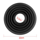 2Pcs S & L Anti-Reflective Silicone Lens Hood Cover for Camera Lens Black