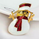 Brooch Pins Cartoon Snowman Badge Jacket Backpack Decor Xmas Gift for Children