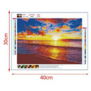 4 Pack Seaside DIY 5DDiamond Painting Full Drill Cross Stitch Craft Home Decor