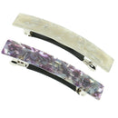 2x Women Hair Clip Claw Clamp Grip Butterfly Spring Clutcher Leopard Style 8.5 x