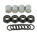8mm Skateboard Longboard Truck Speed Kit Axle Speed Washers Nuts Spacer Black
