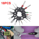 18PCS Terminal Removal Tools Car Plug Circuit Crimp Wire Connector Pin Extractor