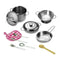12pcs Kitchen Stainless Steel Cooking Toys Kit Kids Mini Pretend Play Tool
